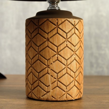 Table lamp 08938/1 E14 40W coffee 17x17x30 cm Risalux-3