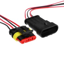 Car connector, hermetic plug-grin dj7041-1.5-11/21, 4 contacts, set 2 pcs