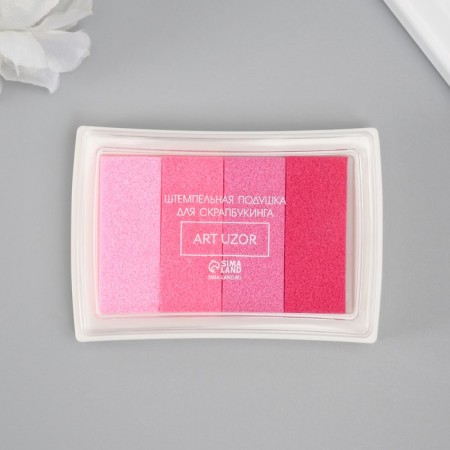 Stamping pillow 4 colors "Pink palette" 7.8x5.5x1.8 cm