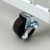 The basket-drill is folding, on wheels, 1 shelf, 60 × 60 × 80 cm, white color