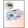 Cosmetic bag with lightning, blue color