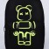 Backpack school youth Teddy, 29x12x37, lightning department, n/pocket, black
