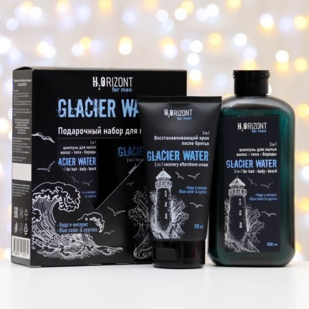 Gift set of men's: a shampoo for the hairy body, 500 ml+cream after shaving, 150ml