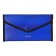 Folder-convert on a 260 x 140mm button (Travel), 550 μm, Erichkrause "Diamond Total Blue", sheathed, embossing, opaque, blue