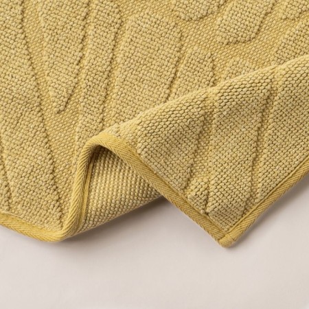 A set of mats for the bathtub "Orta", size 50x60 cm, 60x100 cm, mustard color-3