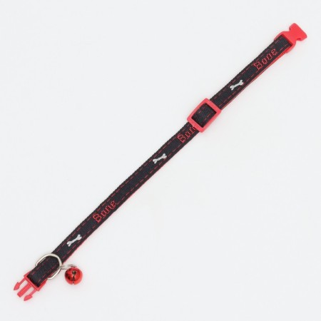 Roger "Jeans" polyester with a bell, 34 x 1 cm, black and red-4