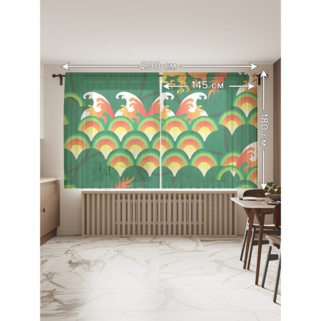 Photo "Fiery Dragons", size 145x180 cm, 2 pcs-1