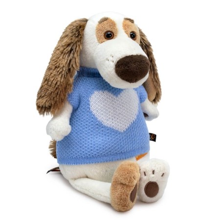 Soft toy "Bartolome", in a vest with a heart ", 27 cm-1