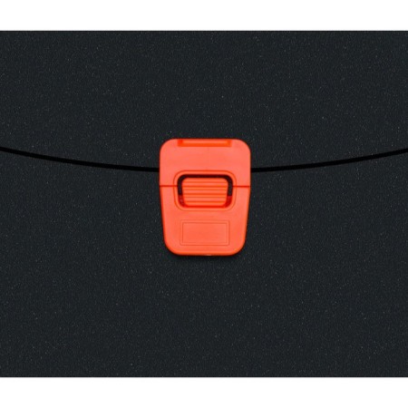 A4 portfolio folder, 700 μm, 1 department, calligrata, black with orange elements-4