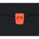 A4 portfolio folder, 700 μm, 1 department, calligrata, black with orange elements