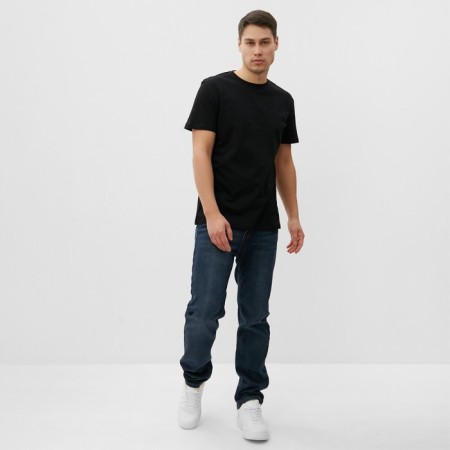 T -shirt male, black color, size 48-1