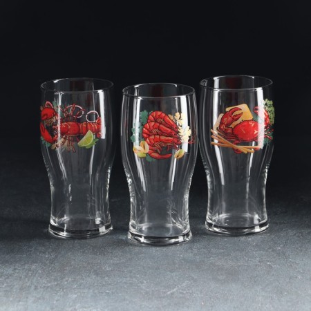 Glass glass for beer "Tulip", 570 ml, MIX drawing-3