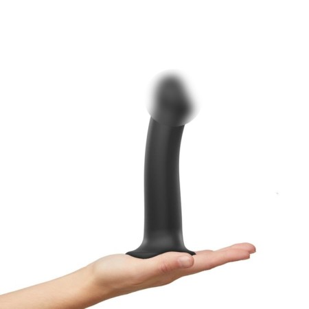 Fallomitator Strap-on-me dual dual demi-realistic bewilder, black L, 19 cm-2