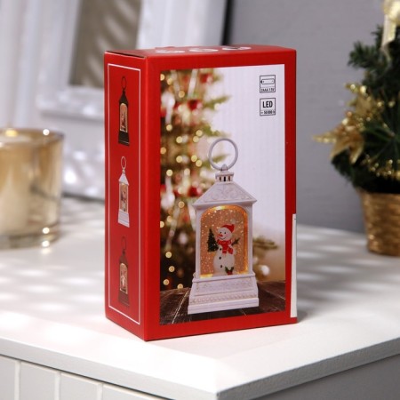 LED figure "Santa Claus" 7.5 × 13 × 4.3 cm, plastic, batteries AAAX2 (not in the kit), glow warm white-3