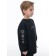 Sweatshirt for boys, height 128 cm, black color