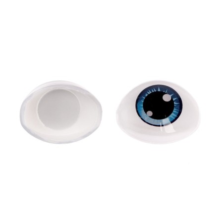 Eyes, set 10 pcs., Size 1 pc: 11.6 × 15.5 mm, color gray-blue-1