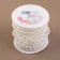 Beads on threads, with holography, round, 8 mm, 9 ± 1 m, the color is transparent