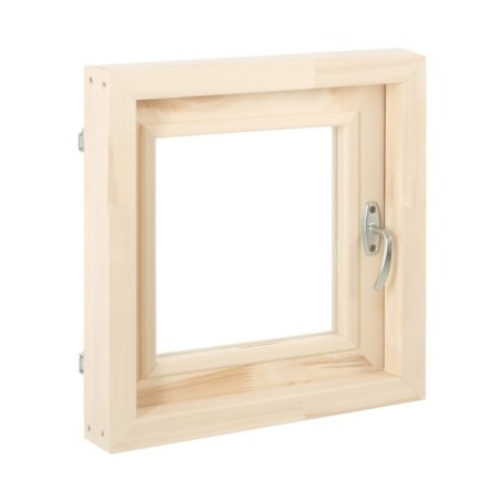 Window, 40 × 40cm, double glass of linden, outer opening-2
