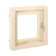 Window, 40 × 40cm, double glass of linden, outer opening