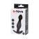 Anal plug Toyfa A-Toys, Cilicon, Black Color, 11.5 cm, D = 2.8 cm