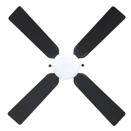 Ceiling fan with Fortaleza lamp, 60W, e27, steel, black-5