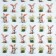 Paper packing craft white "Rabbit with daisies", 50 x 70 cm