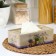 Lavender napkin stand, 21.5 × 12 × 7.2 cm