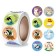 Stick Paper "Animals. Wishes" d = 2.5 cm 500 pcs in a roll 3x6.5x6.5 cm