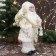 Santa Claus "in a white star fur coat, with a flashlight" 45 cm