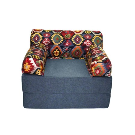 Handwheel chair-club “Vika”, size 100x100x75 cm, mobbled, velor