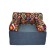 Handwheel chair-club “Vika”, size 100x100x75 cm, mobbled, velor