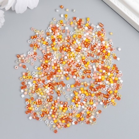 Glass 12/0 "Mercotter. Orange Assorted" 10 grams