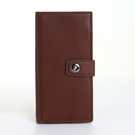 Male purse on a magnet, brown color-2
