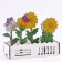 Diamond embroidery "Flowers with butterflies" Interior decor