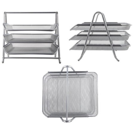 Set of desktop Brauberg "Germanium", 6 items, silver, metal, 237986-5
