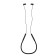 V-21 headphones, wireless, vacuum, microphone, BT5.0, 150 mAh, with a rim for the neck, black