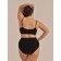 Female top on adjustable straps with cups Top with Cup, size 52-54, black color