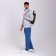 City backpack made of genuine leather with lightning, igermann, green color