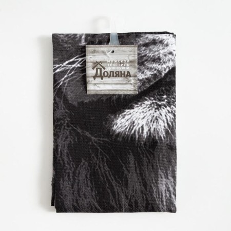 Towel of the kitchen share "The best man" 35x60 cm, 100% cotton, 160g/m2-4