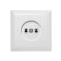 Rosette "Elect" RS 16-038, 16 A, 250 V, single, hidden, without salary, white