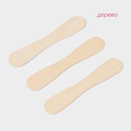 Wooden sticks for ice cream shares, 9.4 × 1.5-1.7 cm, 50 pcs-1
