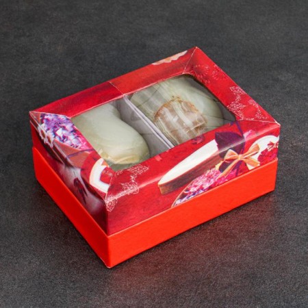 Set of glasses "Grace", 2 pcs 5x7.5 cm, onyx-2