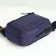 Slong bag from textiles, blue color