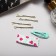 Invisible hair "Marlene" (set 10 pcs) 5 cm, green