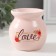 Aroma lamp ceramics "love" pink 7.2x7.2x7.8 cm