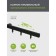 Cornice profile aluminum Facile Standard 280 cm, black color