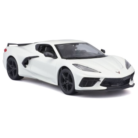 MASTO DIE-CAST 2020 Chevrolet Corvette Stingray Coupe Z51, 1:24, White color-2