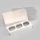 Confectionery packaging for 3 cupcake 24x10x10, white