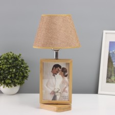 Table lamp with a photo frame 12x17cm (plastic insert) 20x20x35cm