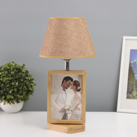 Table lamp with a photo frame 12x17cm (plastic insert) 20x20x35cm